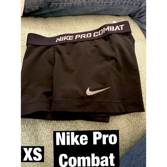 Nike Pro Combat Black Compression Shorts Sz‎ XS - Picture 1 of 6